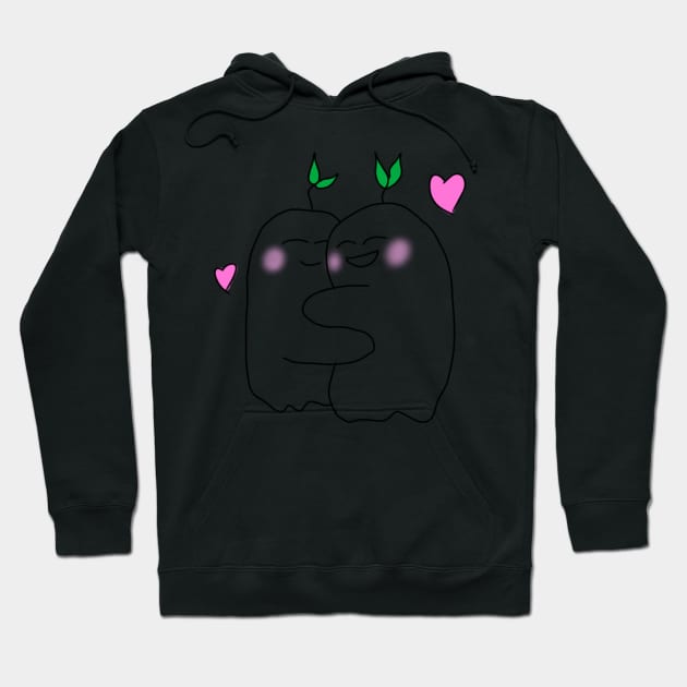 Cute hugging ghosts Hoodie by RavenRarities